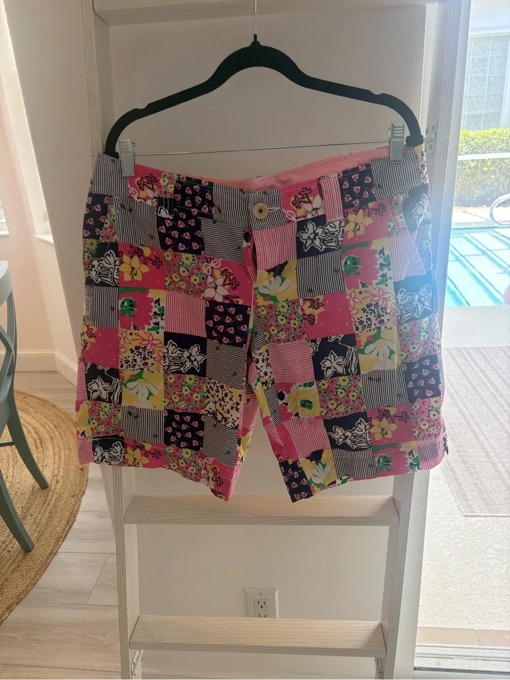 Lilly Pulitzer Patchwork Floral Print Women’s Shorts - Pink Multi